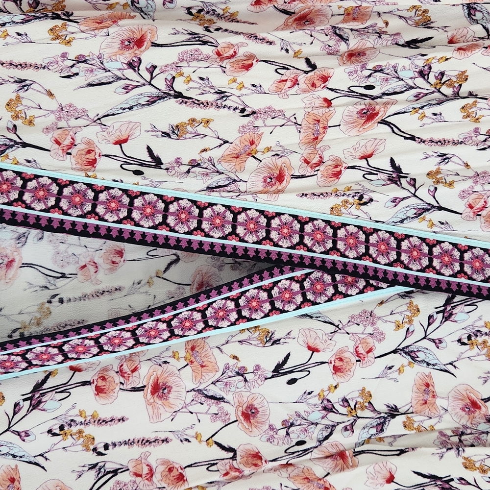 Floral Patterned Women's Scarf